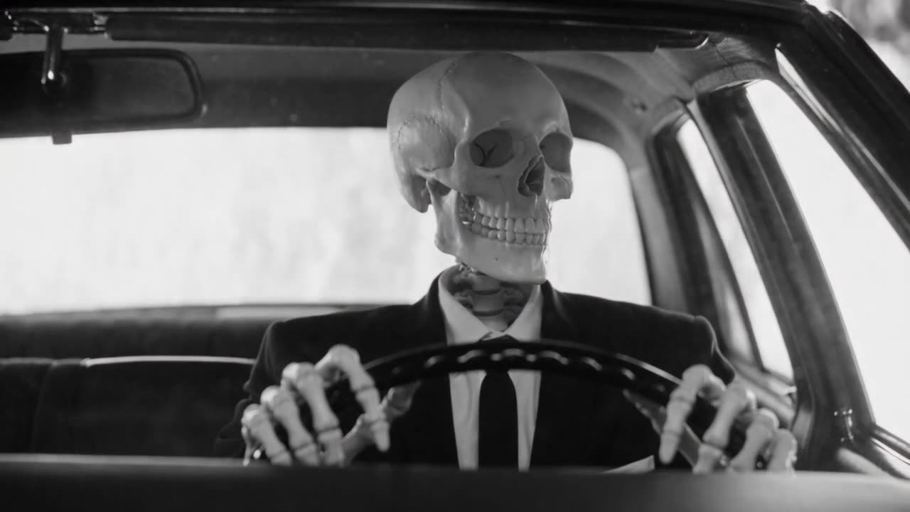 Still from Why Do I Dream, a black and white short film